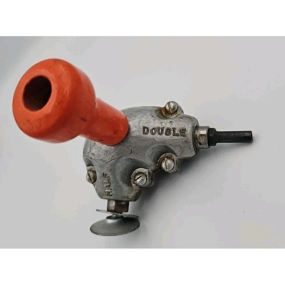 Vintage 2 Speed Angle Drill With Wooden Handle